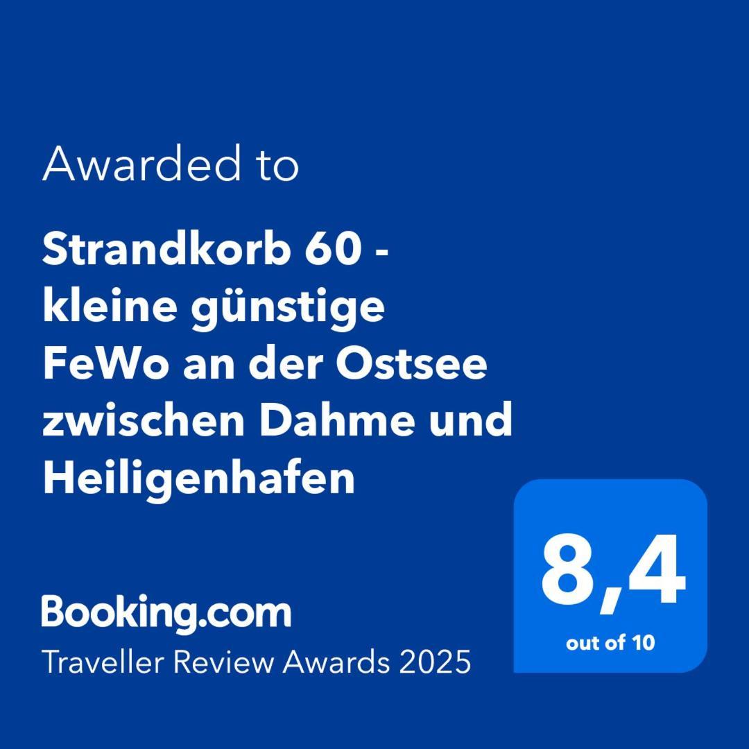 Strandkorb 60 - Kleine Guenstige Fewo An Der Ostsee Zwischen Dahme Und Heiligenhafen Heringsdorf  المظهر الخارجي الصورة